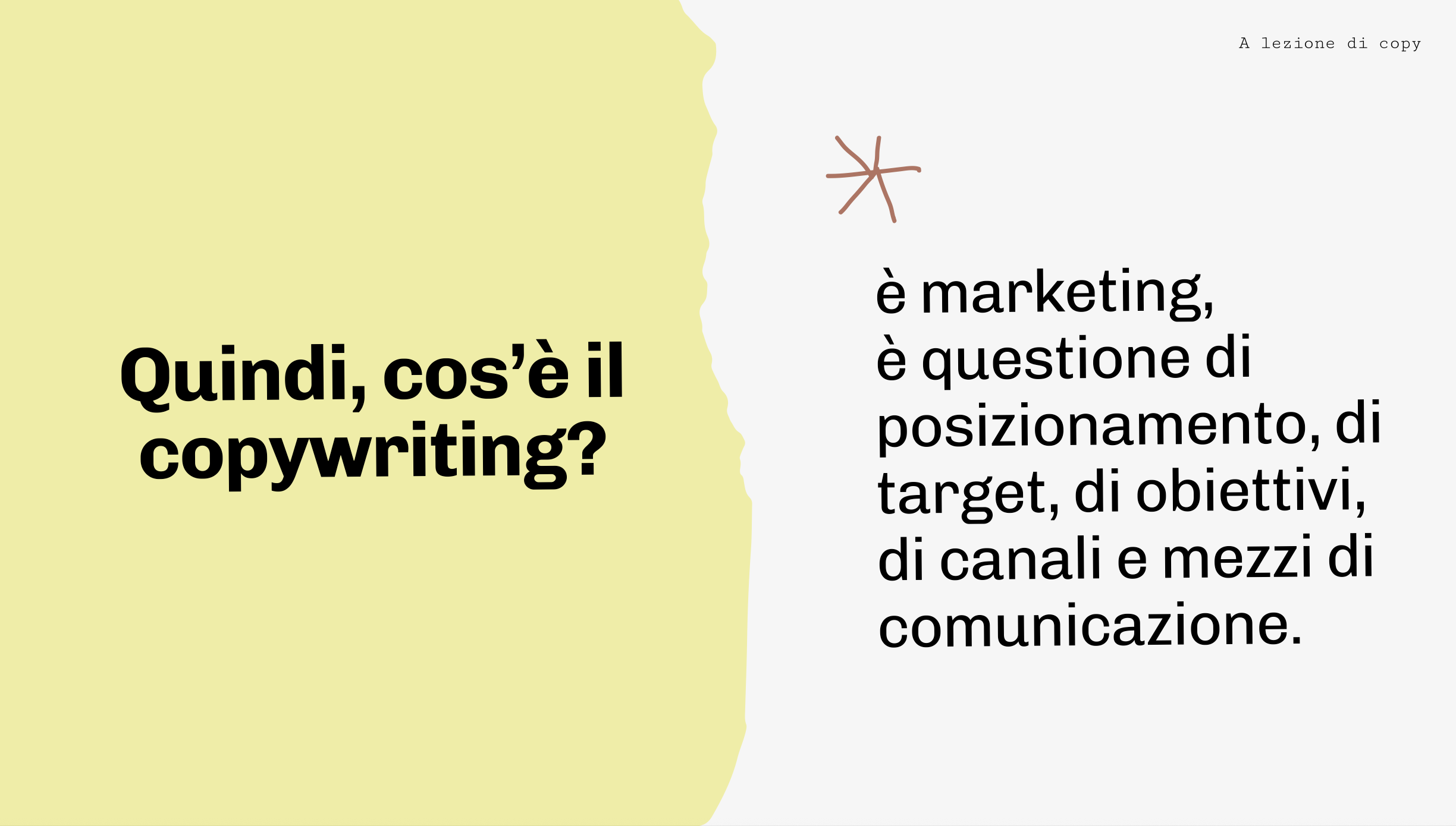 A lezione di copy